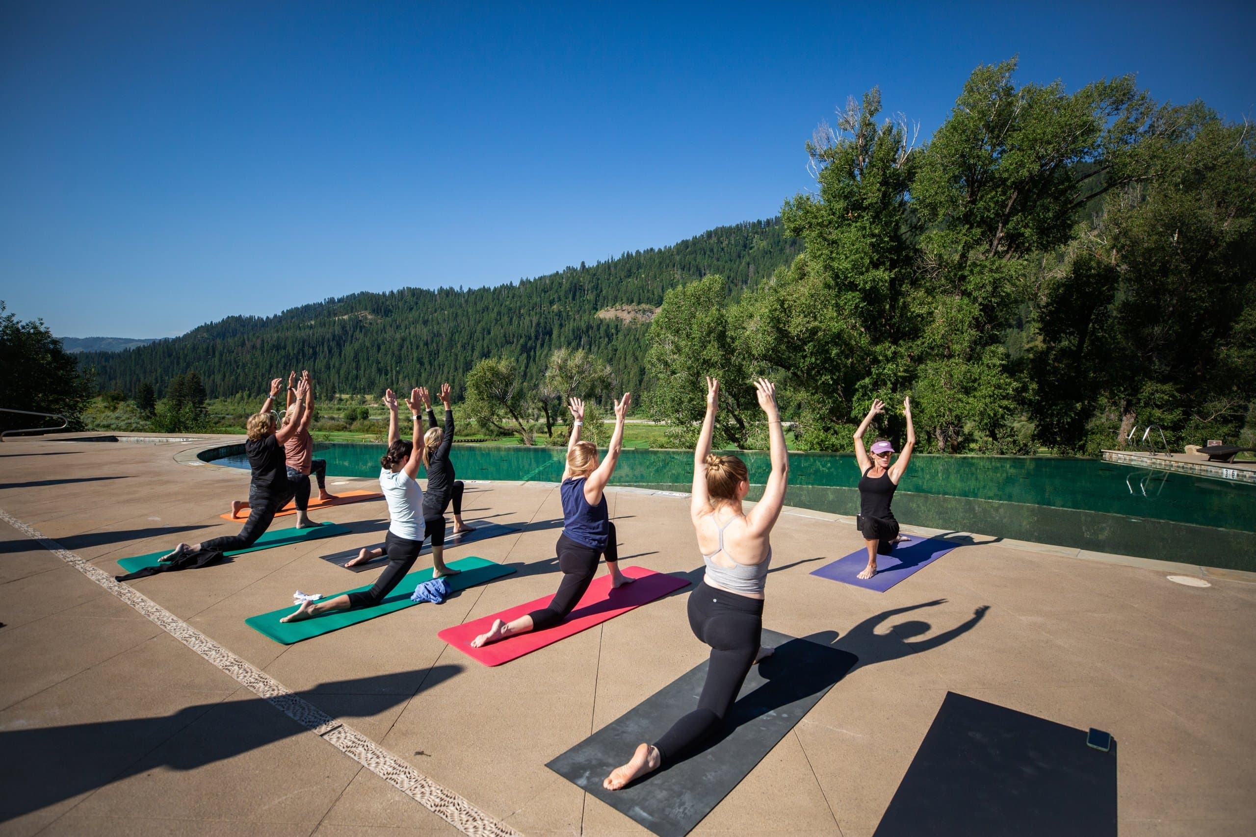 Yoga classes at Snake River Sporting Club in Wyoming
