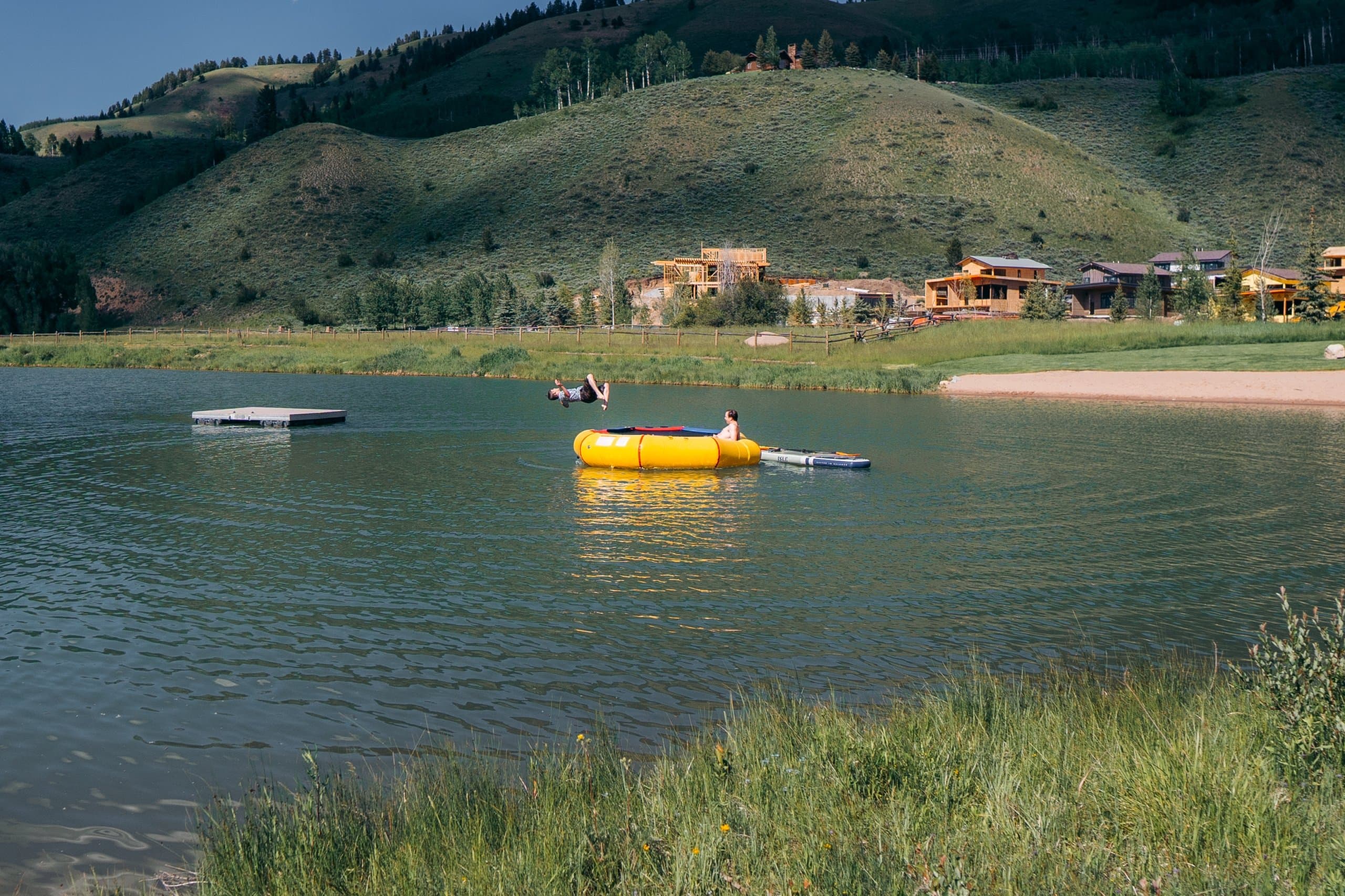 Summer water activities at Snake River Sporting Club in Jackson, WY