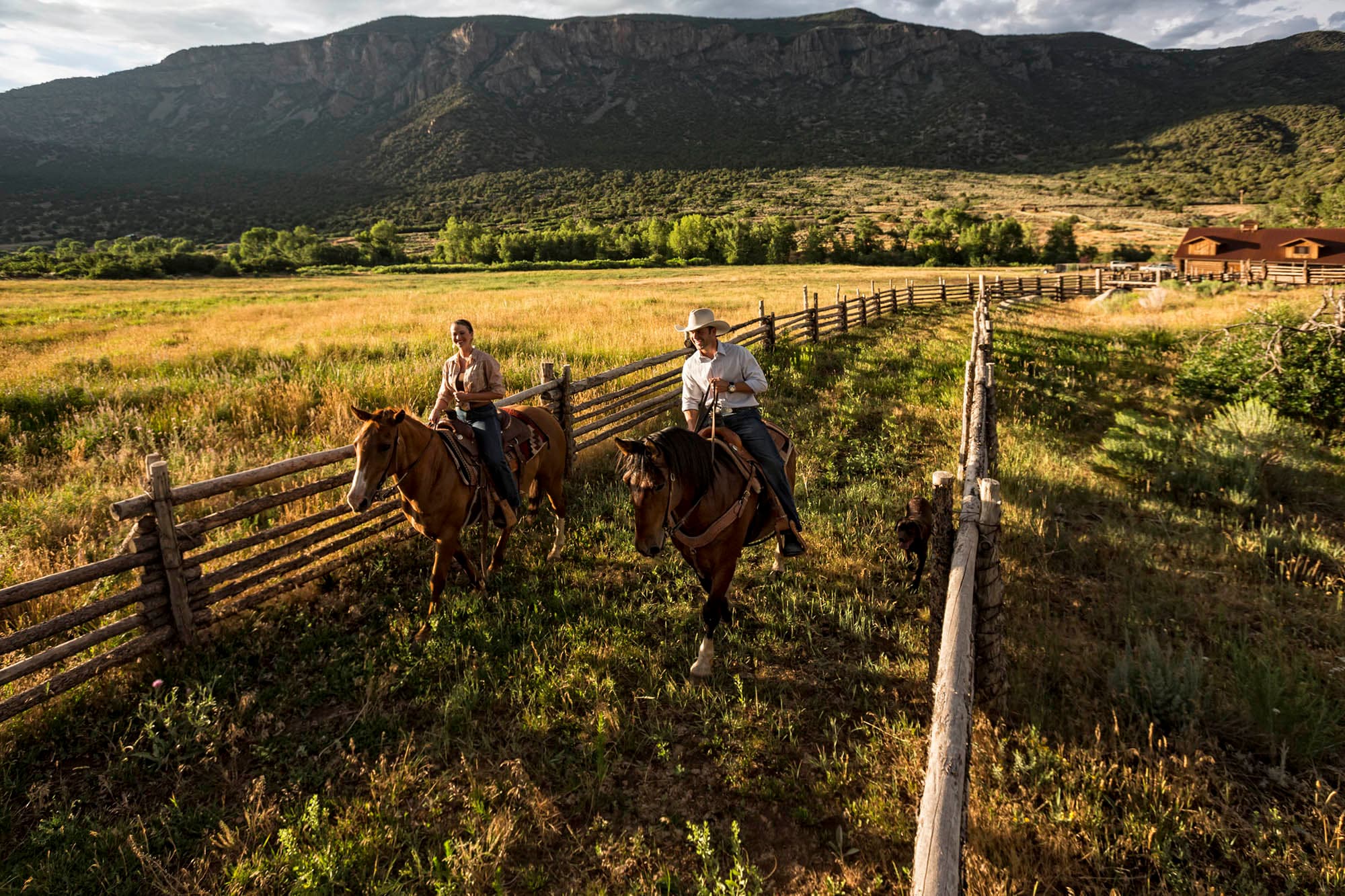 Horseback riding at Snake River Sporting Club