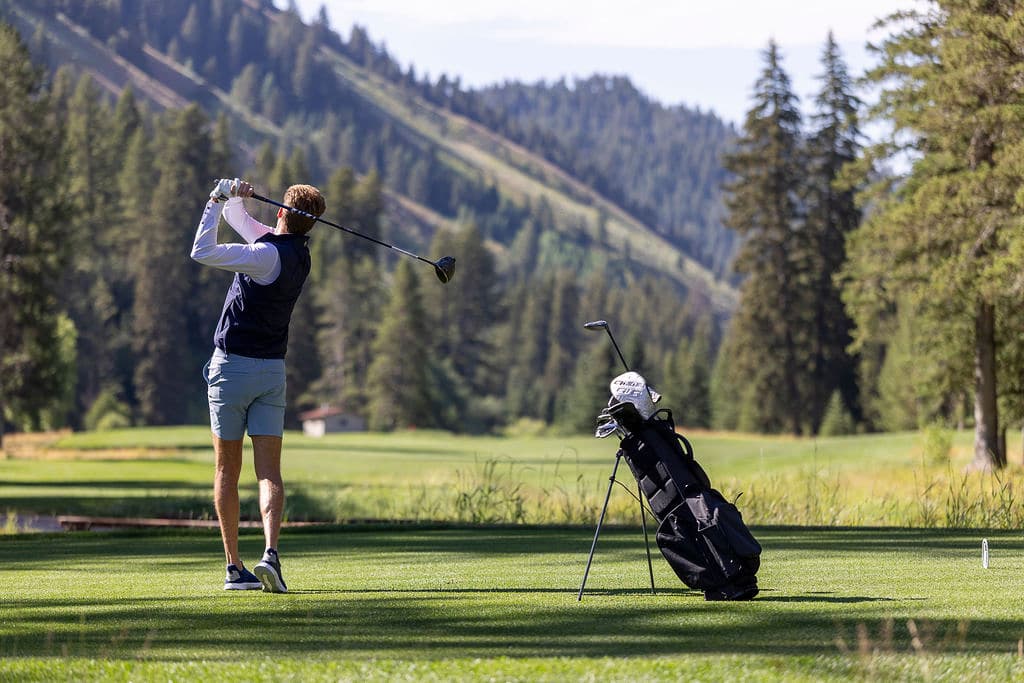 Golfer In Jackson Hole