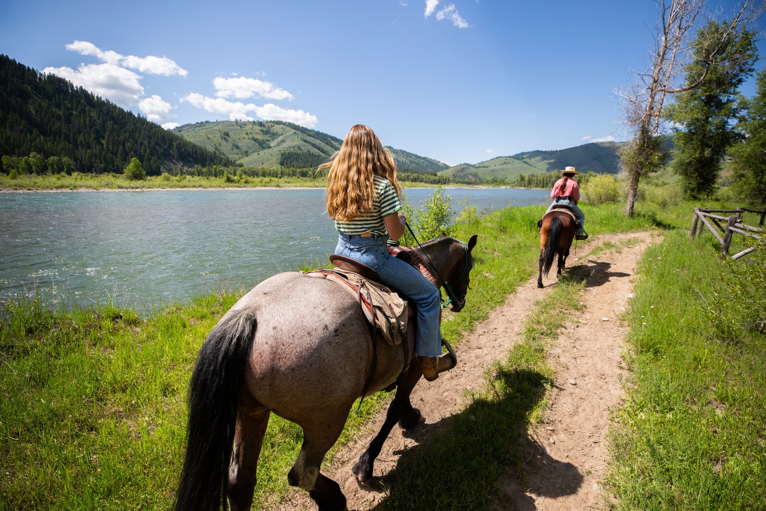 two women on horseback