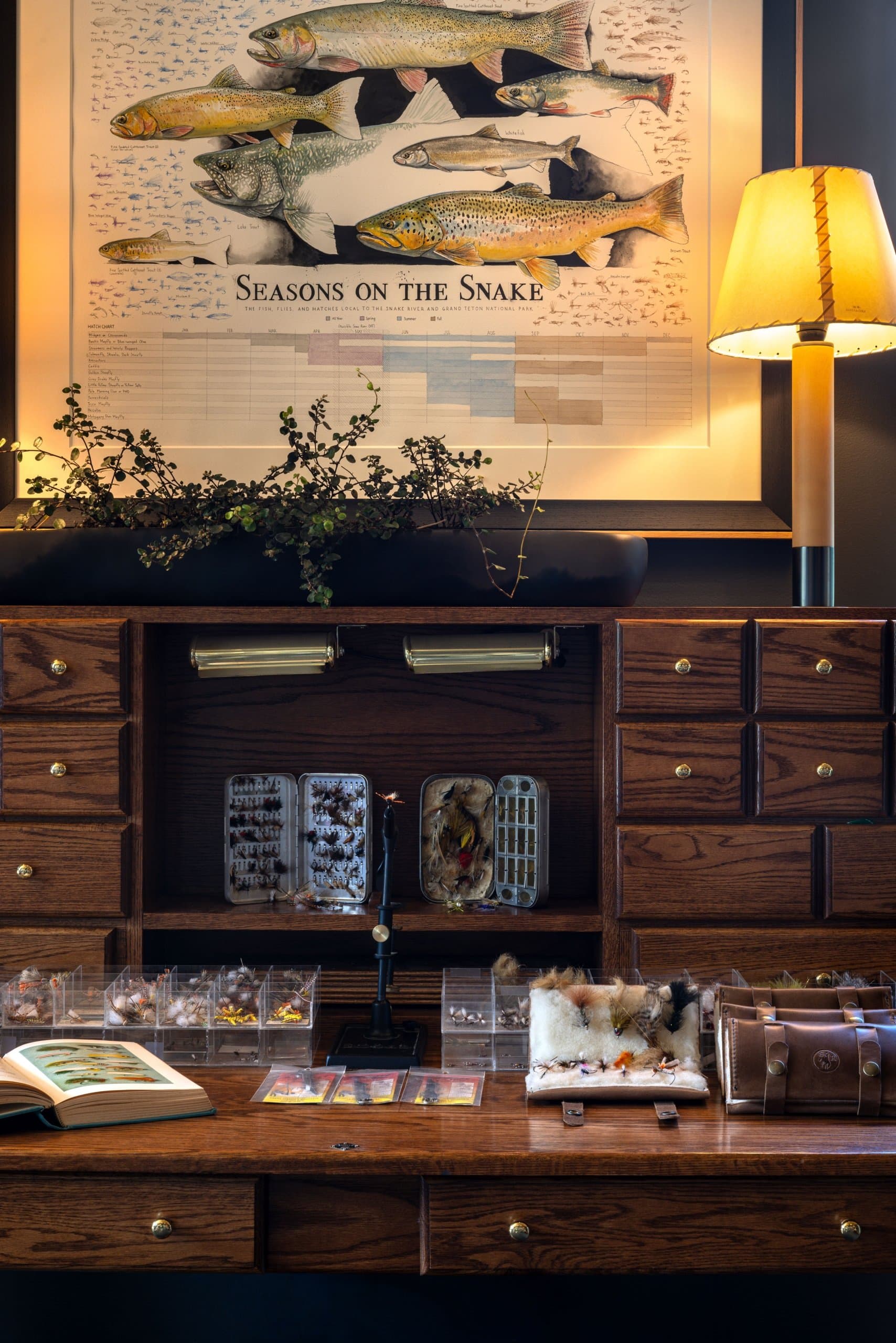 The Sylvan Lodge desk