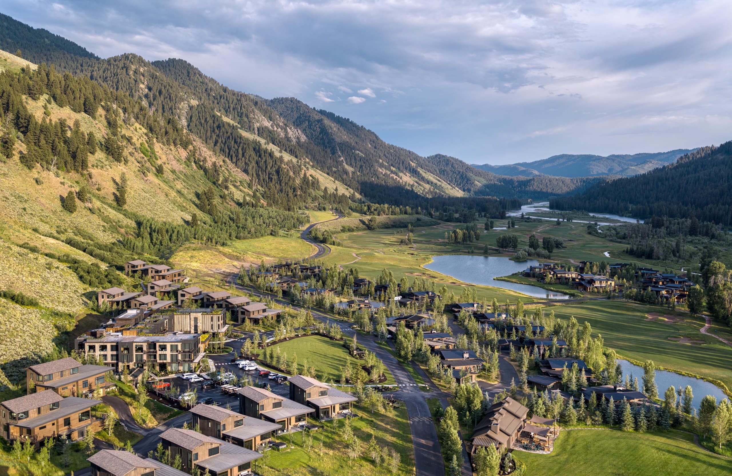 The Sylvan Lodge valley & river view