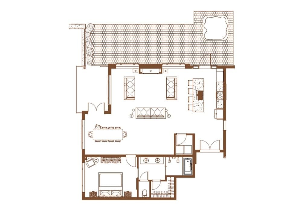 one bedroom junior Penthouse