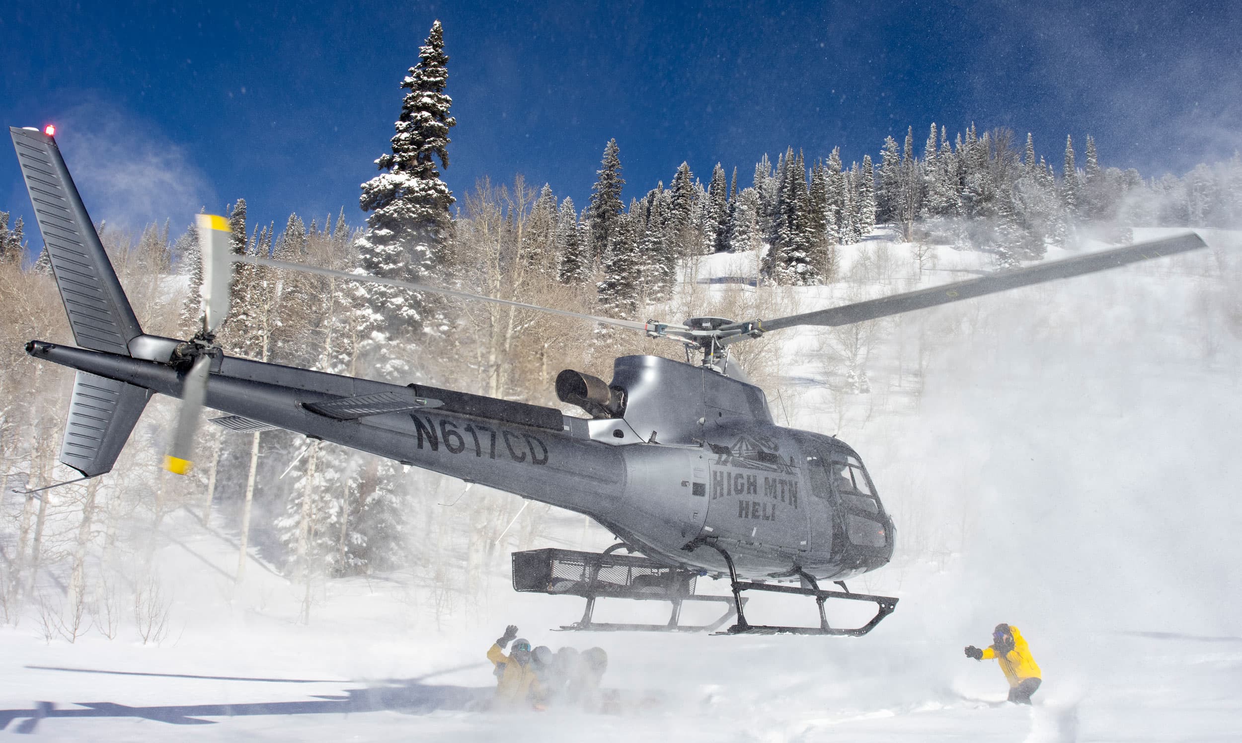 High Mountain Heli Skiing Helicopter