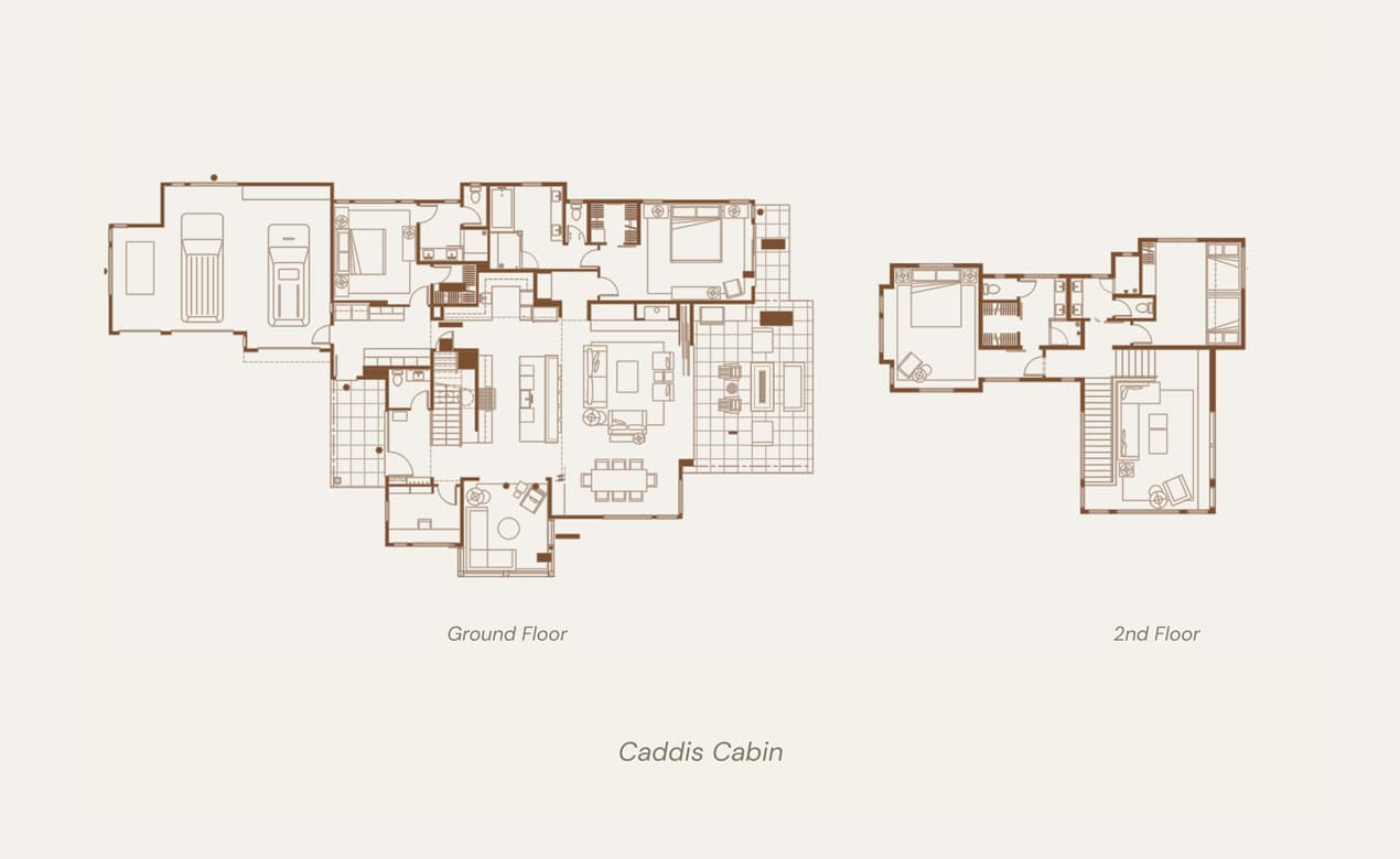 Caddis Cabin Floorplans