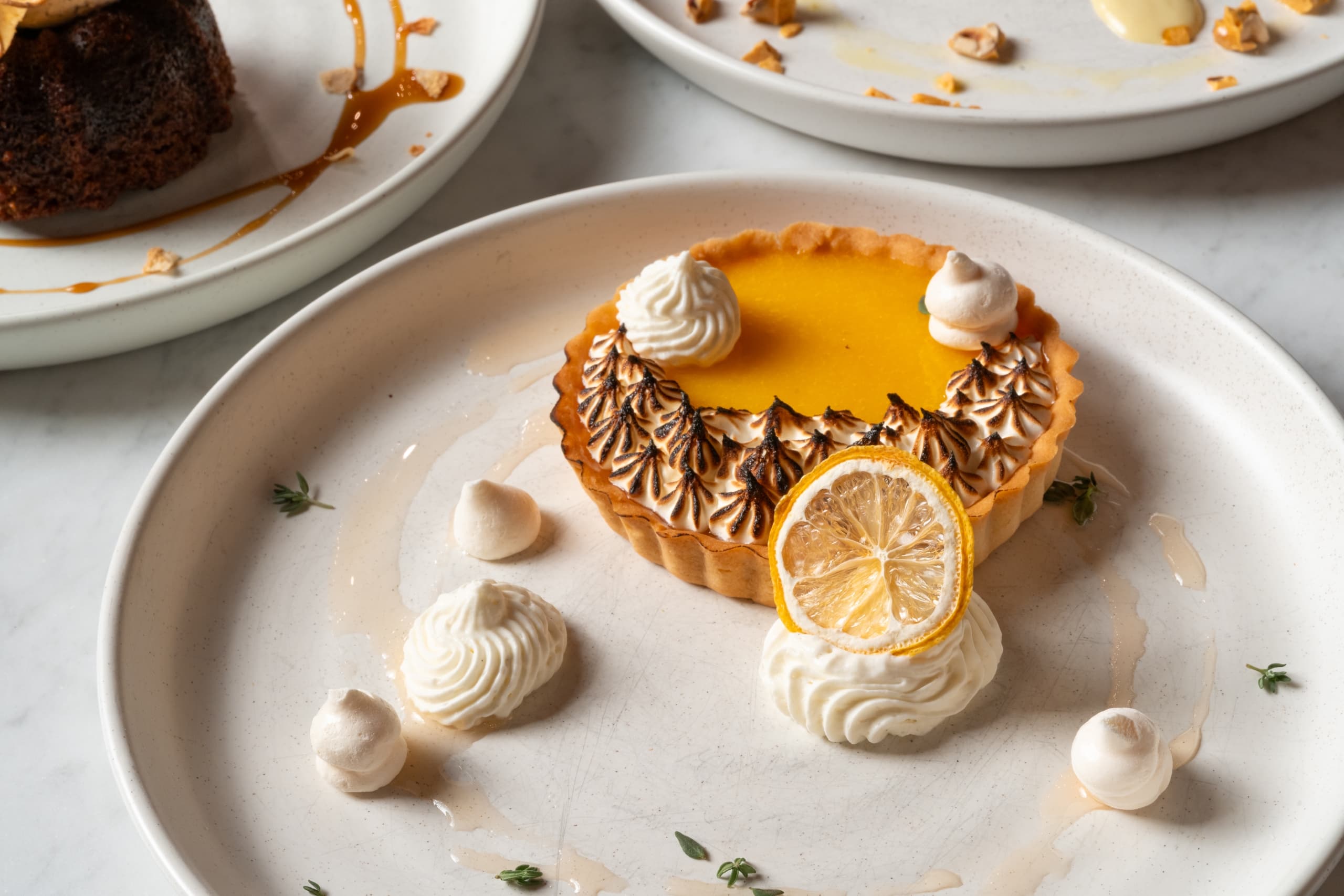 Desserts from the 2024 Snake River Sporting Club winter menu