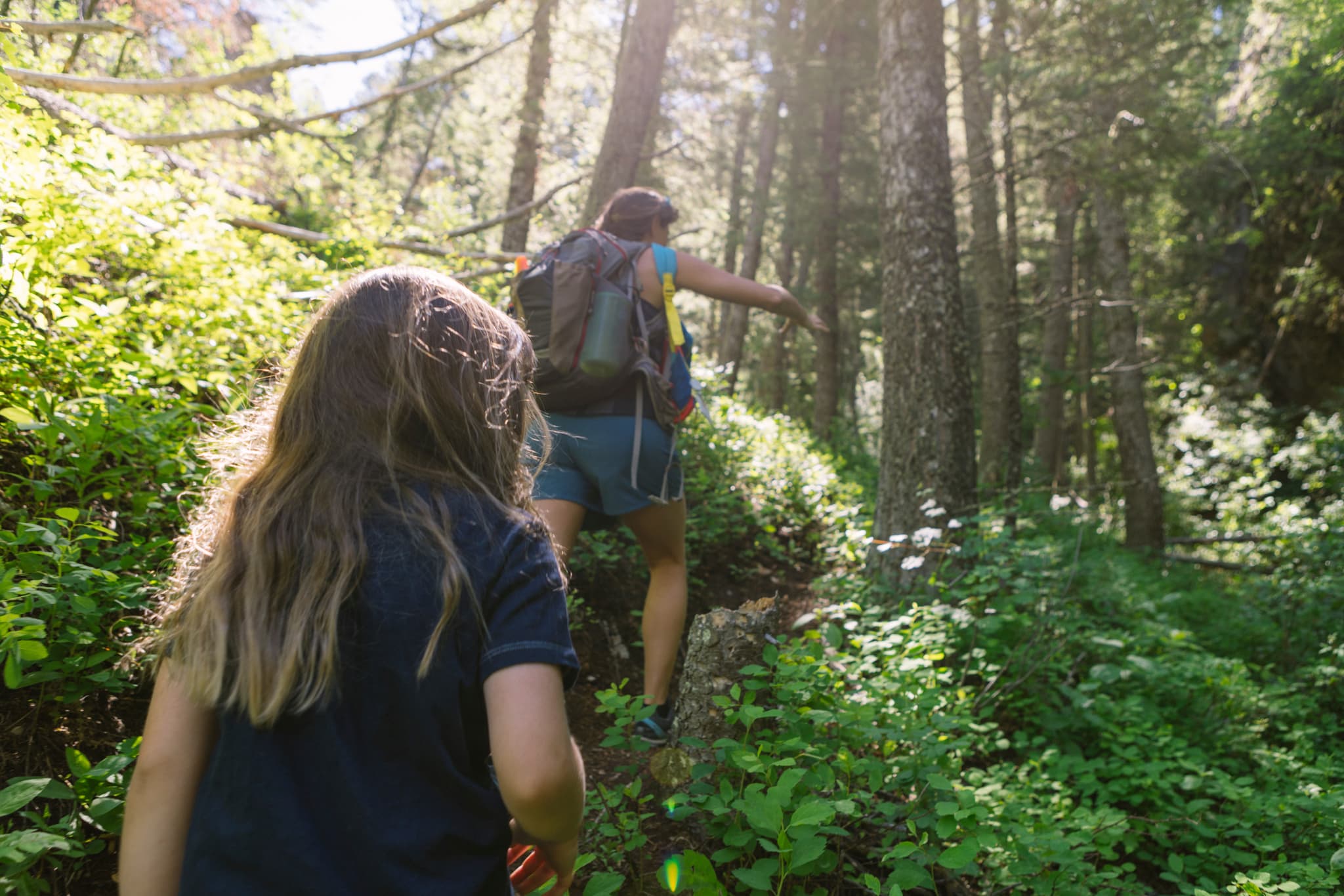 Kids camp hike at Snake River Sporting Club