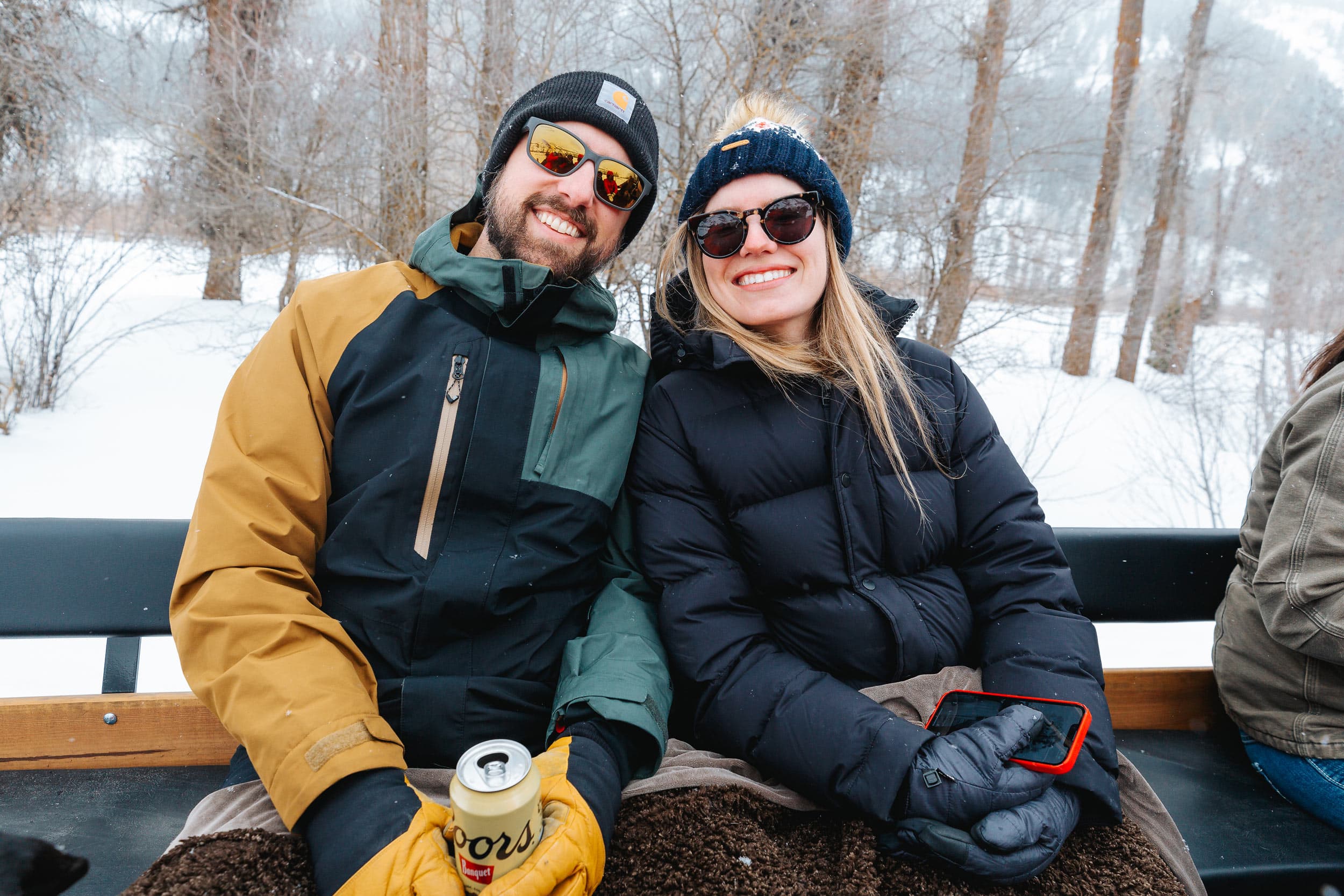 Couple On A Horse Carriage Ride