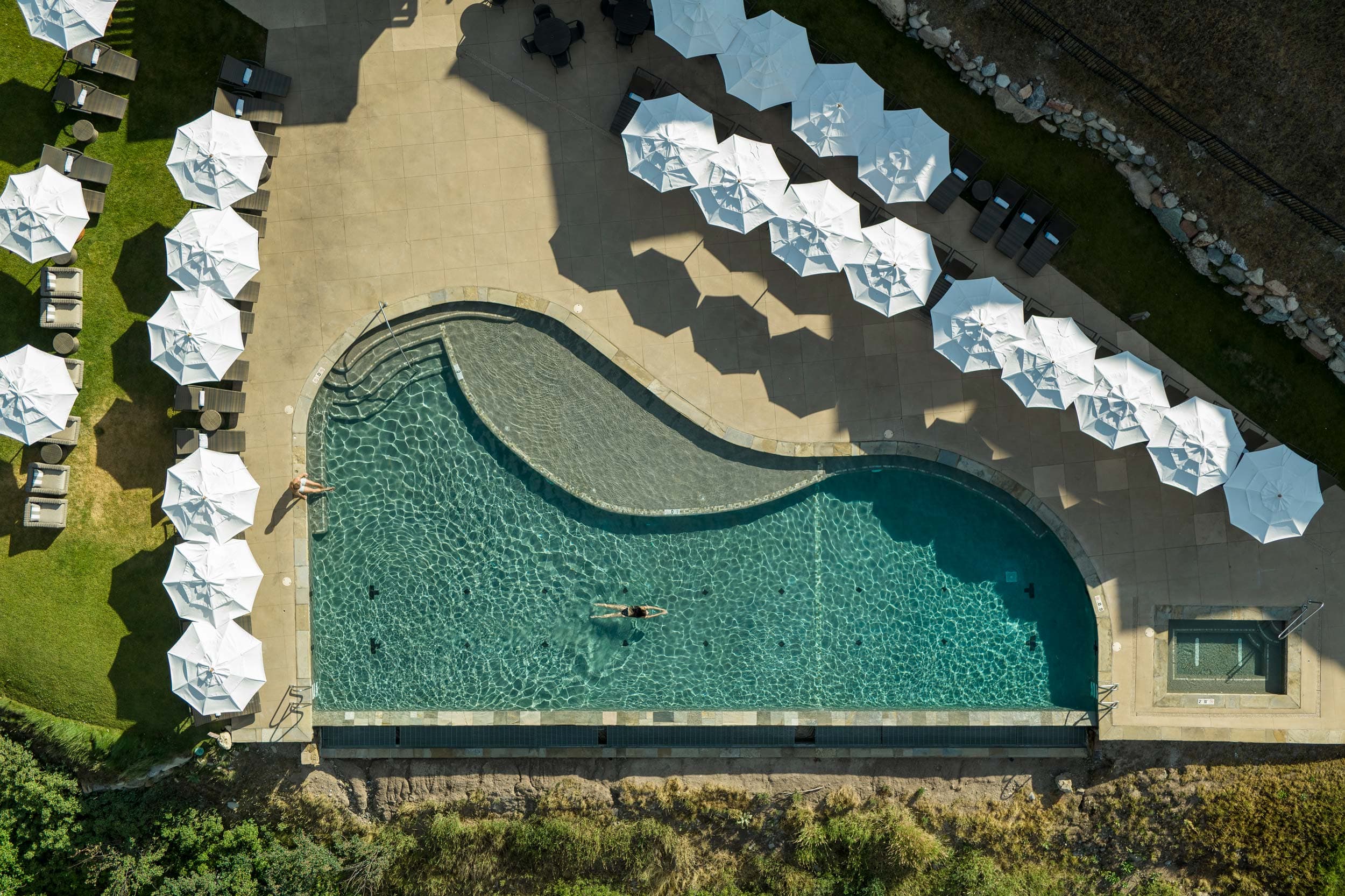 Aerial View Of Snake River Sporting Club Pool