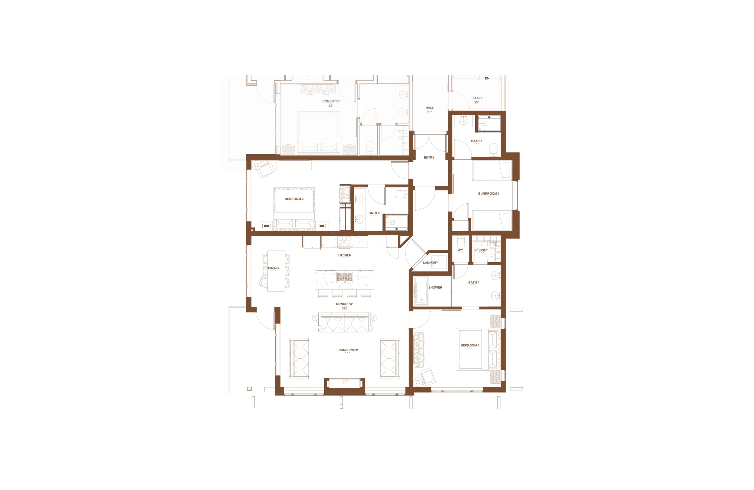 Floor Plan Sylvan Lodge Two Bedroom Suite