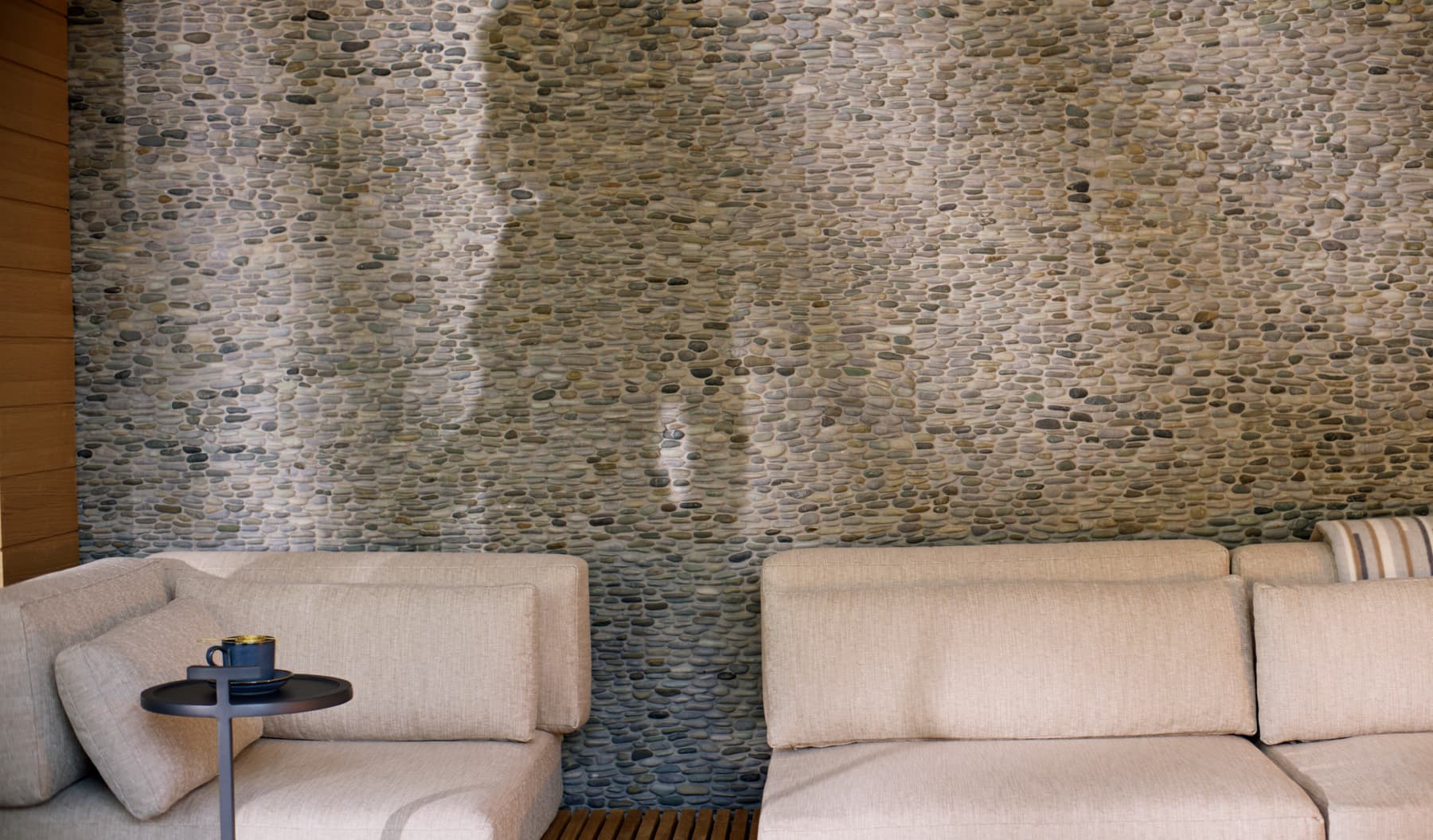 Spa room entrance with chairs