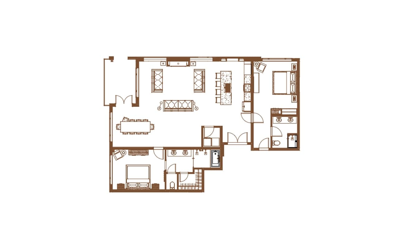 Floor Plan The Sylvan Lodge Two Bedroom Junior Penthouse