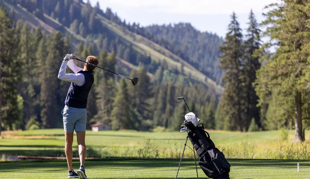 Golfer In Jackson Hole