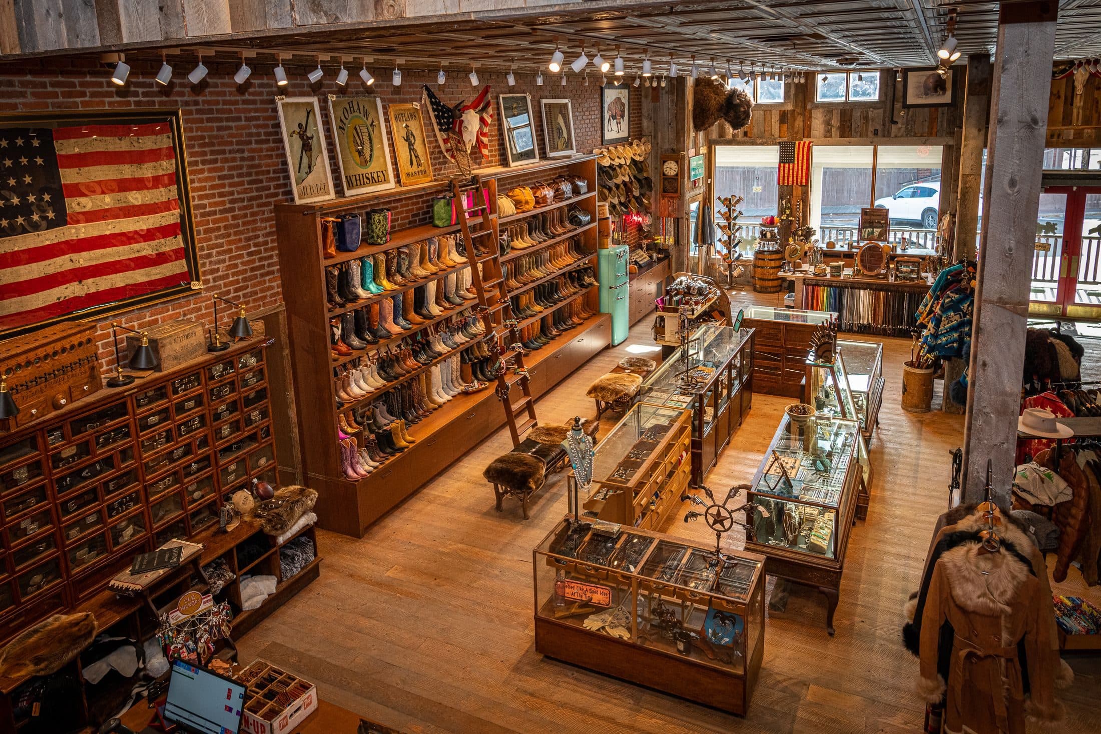 Interior of the outfitter shop at Snake River Sporting Club in Jackson Hole, Wyoming